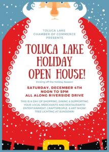 Toluca Lake holiday open house flyer